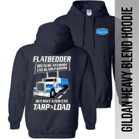 Flatbedder Because Anybody Can Slam 2 Doors - Peterbilt - Hoodie