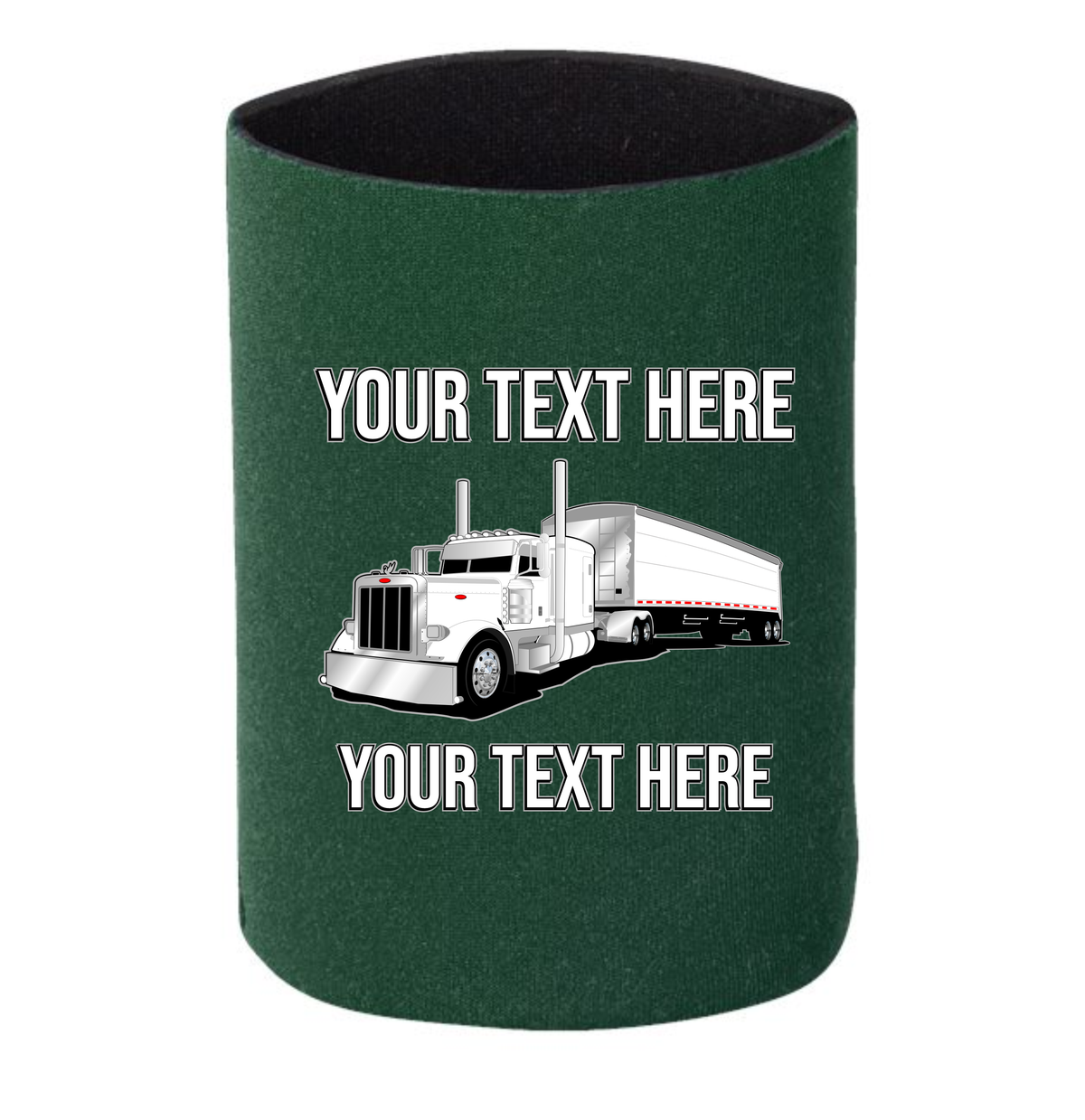 Peterbilt Grain Hauler - 1 DOZEN Can Cooler Koozies -  - Your Text Here - Free Shipping