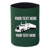 Peterbilt Grain Hauler - 1 DOZEN Can Cooler Koozies -  - Your Text Here - Free Shipping