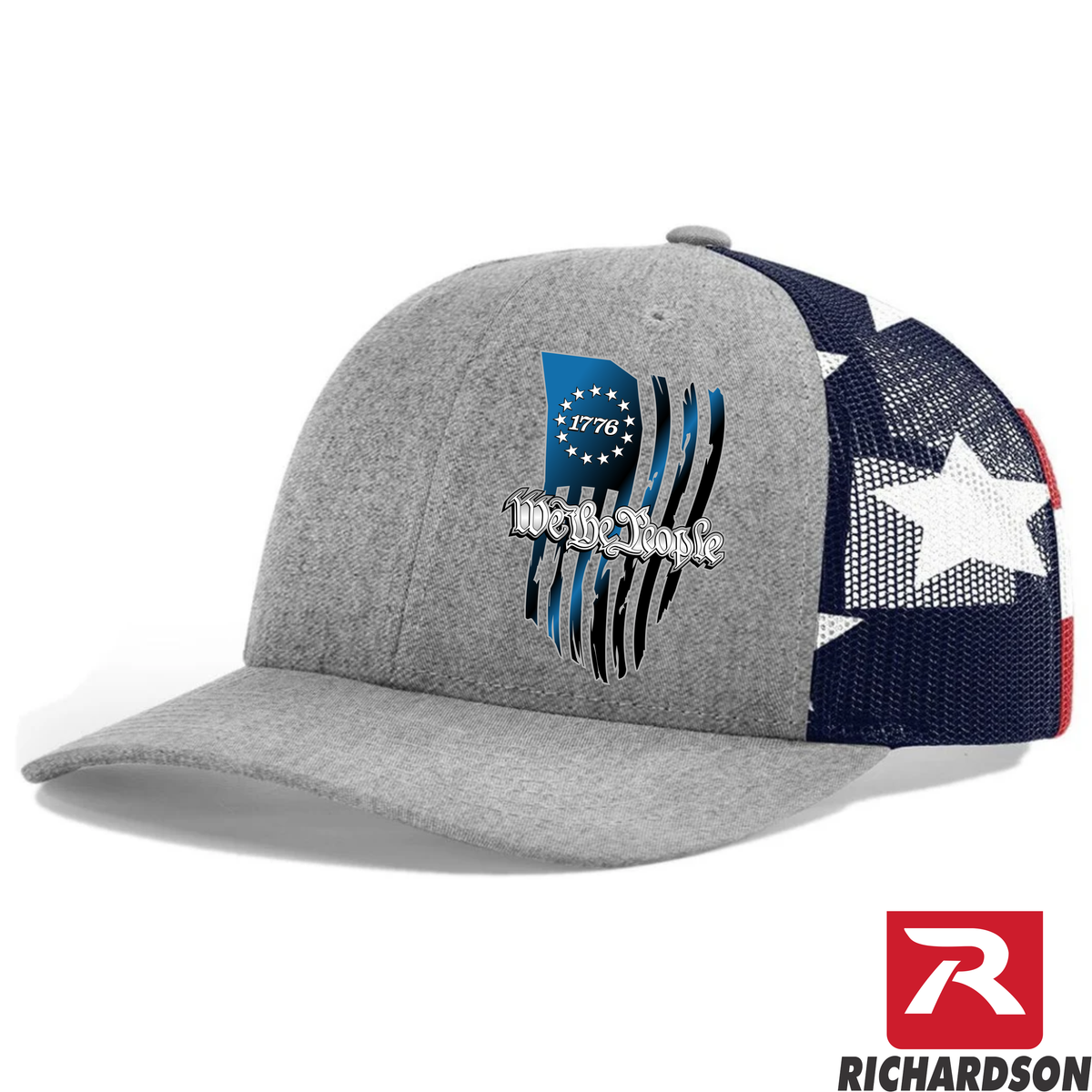 1776 We The People - Tattered Flag - Richardson 112 Hat - Free Shipping