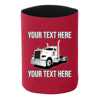 Peterbilt 389 Day Cab - 1 DOZEN Can Cooler Koozies - Your Text Here - Free Shipping