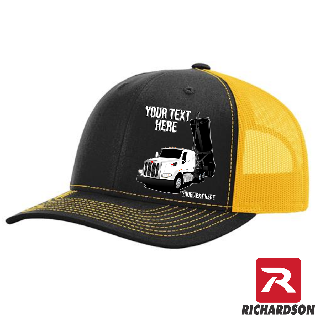 RICHARDSON 112 - Peterbilt 567 Trailer Up  - Your Text Snapback Hats - Free Shipping