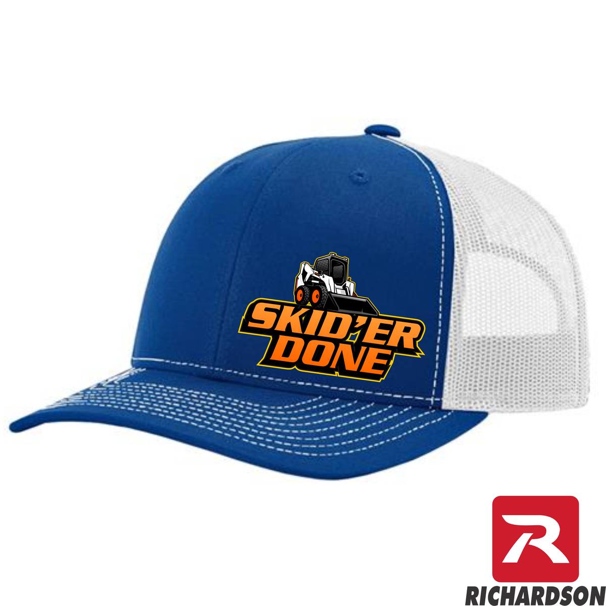 Skid'er Done -RICHARDSON 112 - Skid Steer - Snapback  Trucker Hat - Free Shipping
