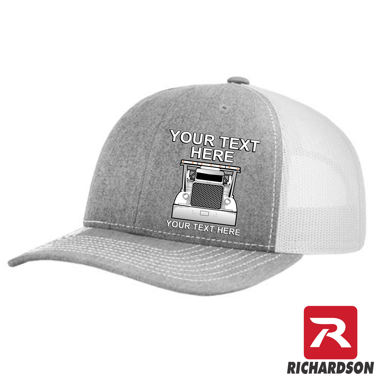 RICHARDSON 112 - Peterbilt Car Hauler  - Your Text Snapback Hats - Free Shipping