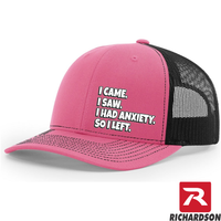 Anxiety Hat  - RICHARDSON 112 Hat  - Free Shipping