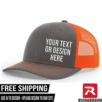 Your Text or Design Here - Richardson 112 6 Panel Hat - Free Shipping