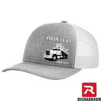 RICHARDSON 112 - Peterbilt Dump Truck 389 - Your Text Snapback Hats - Free Shipping
