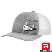 RICHARDSON 112 - Side Dump Truck  - Your Text Snapback Hats - Free Shipping