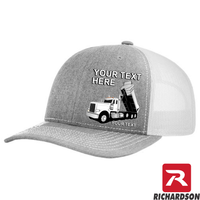RICHARDSON 112 - Peterbilt Dump Truck  - Your Text Snapback Hats - Free Shipping