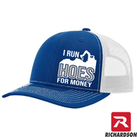 I Run Hoes For Money -RICHARDSON 112 - Excavator - Snapback Trucker Hat - Free Shipping