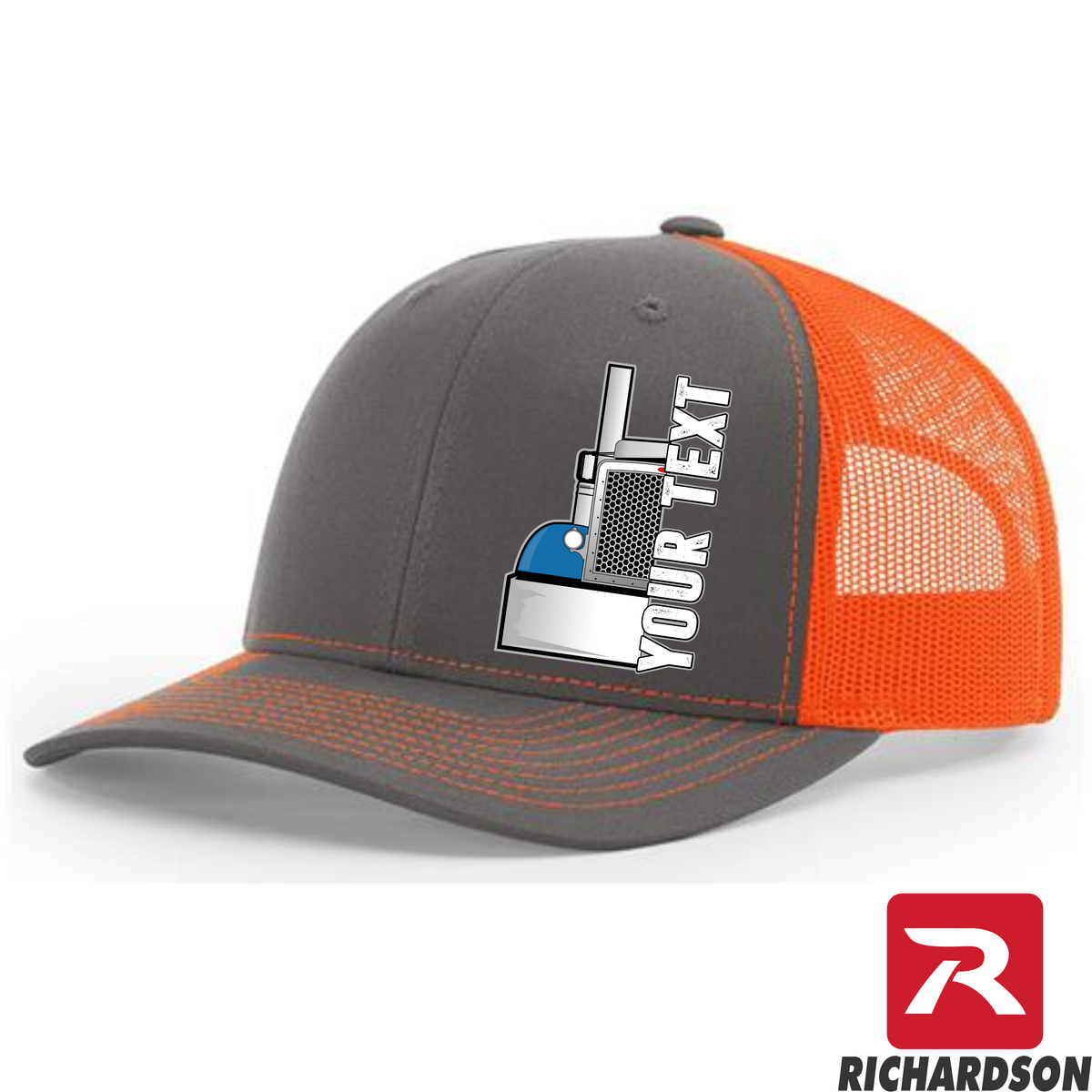 RICHARDSON 112 - Peterbilt Front End  - Your Text Snapback Hats - Free Shipping