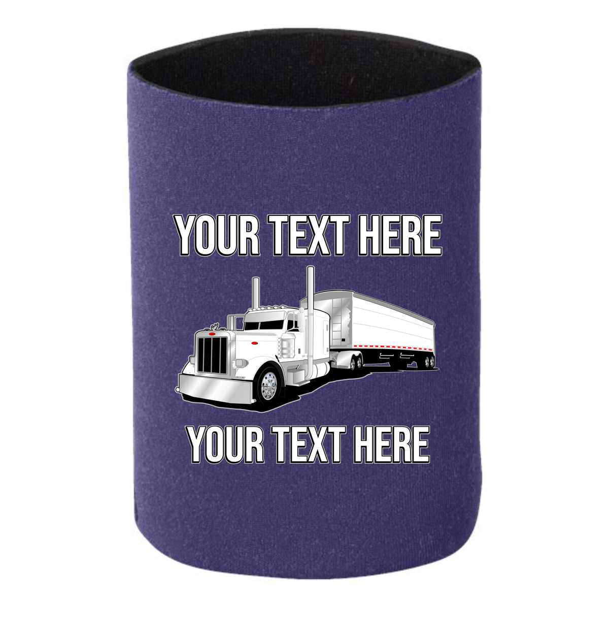 Peterbilt Grain Hauler - 1 DOZEN Can Cooler Koozies -  - Your Text Here - Free Shipping