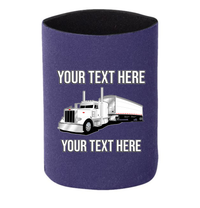 Peterbilt Grain Hauler - 1 DOZEN Can Cooler Koozies -  - Your Text Here - Free Shipping