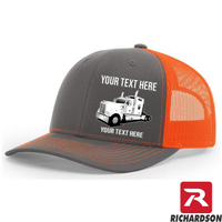 RICHARDSON 112 - Kenworth W900 Stand Up Sleeper  - Your Text Snapback Hats - Free Shipping