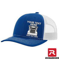 RICHARDSON 112 - Peterbilt Car Hauler  - Your Text Snapback Hats - Free Shipping