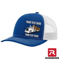 RICHARDSON 112 - Peterbilt Log Hauler   - Your Text Snapback Hats  - Free Shipping