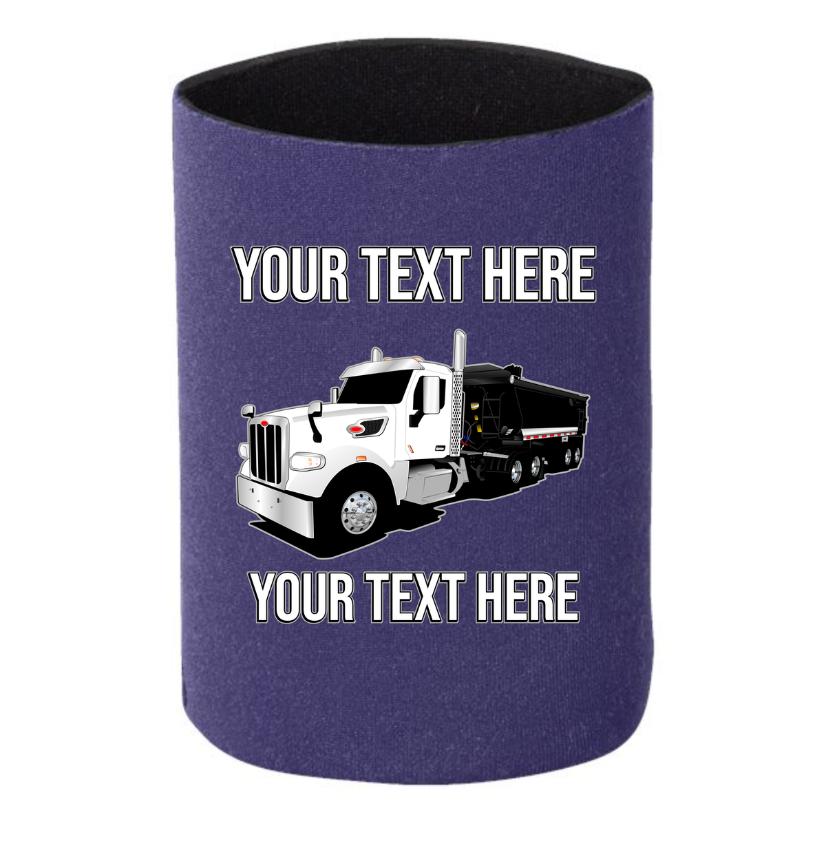 Peterbilt 567 Dump Trailer  - 1 DOZEN Can Cooler Koozies