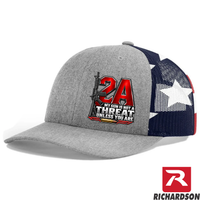 2A - AR-15 - My Gun Is Not a Threat Unless You Are - Richardson 112 Hat - Free Shipping