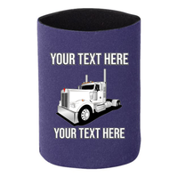 Kenworth W900 Day Cab- 1 DOZEN Can Cooler Koozies  - Your Text Here - Free Shipping