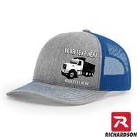 Volvo VHD Dump Truck -  Richardson 112 Trucker Hat - Your Text Here - Free Shipping