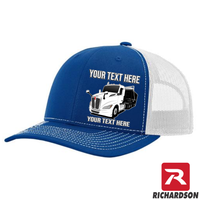 RICHARDSON 112 - Kenworth T680 Dump Truck  - Your Text Snapback Hats - Free Shipping