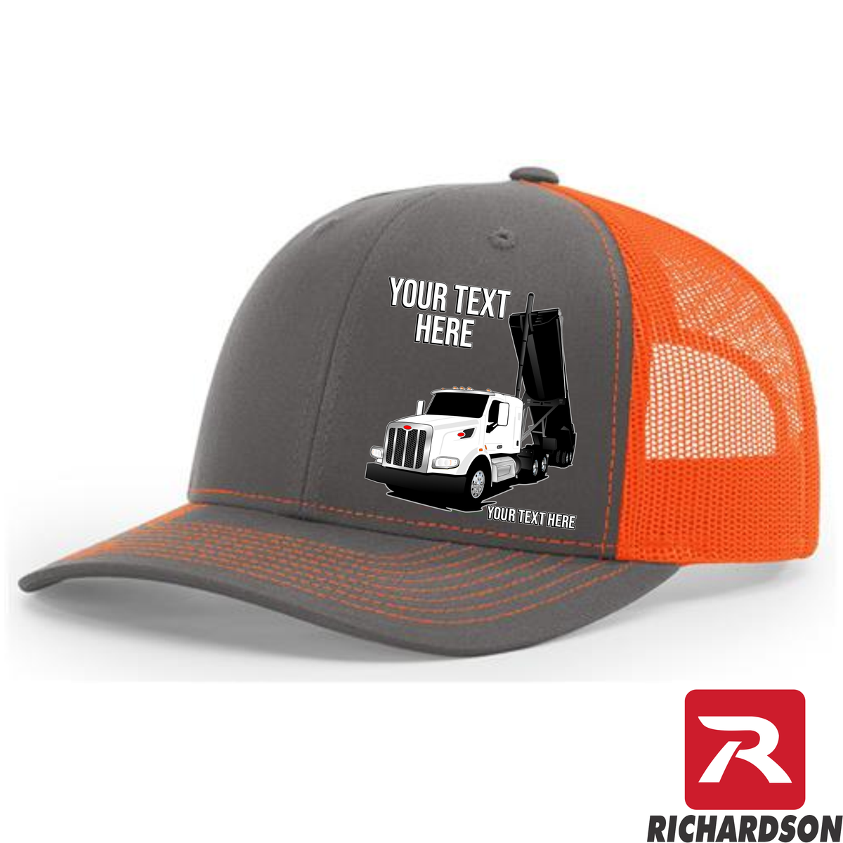 RICHARDSON 112 - Peterbilt 567 Trailer Up  - Your Text Snapback Hats - Free Shipping