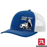 RICHARDSON 112 - Peterbilt Dump Truck  - Your Text Snapback Hats - Free Shipping