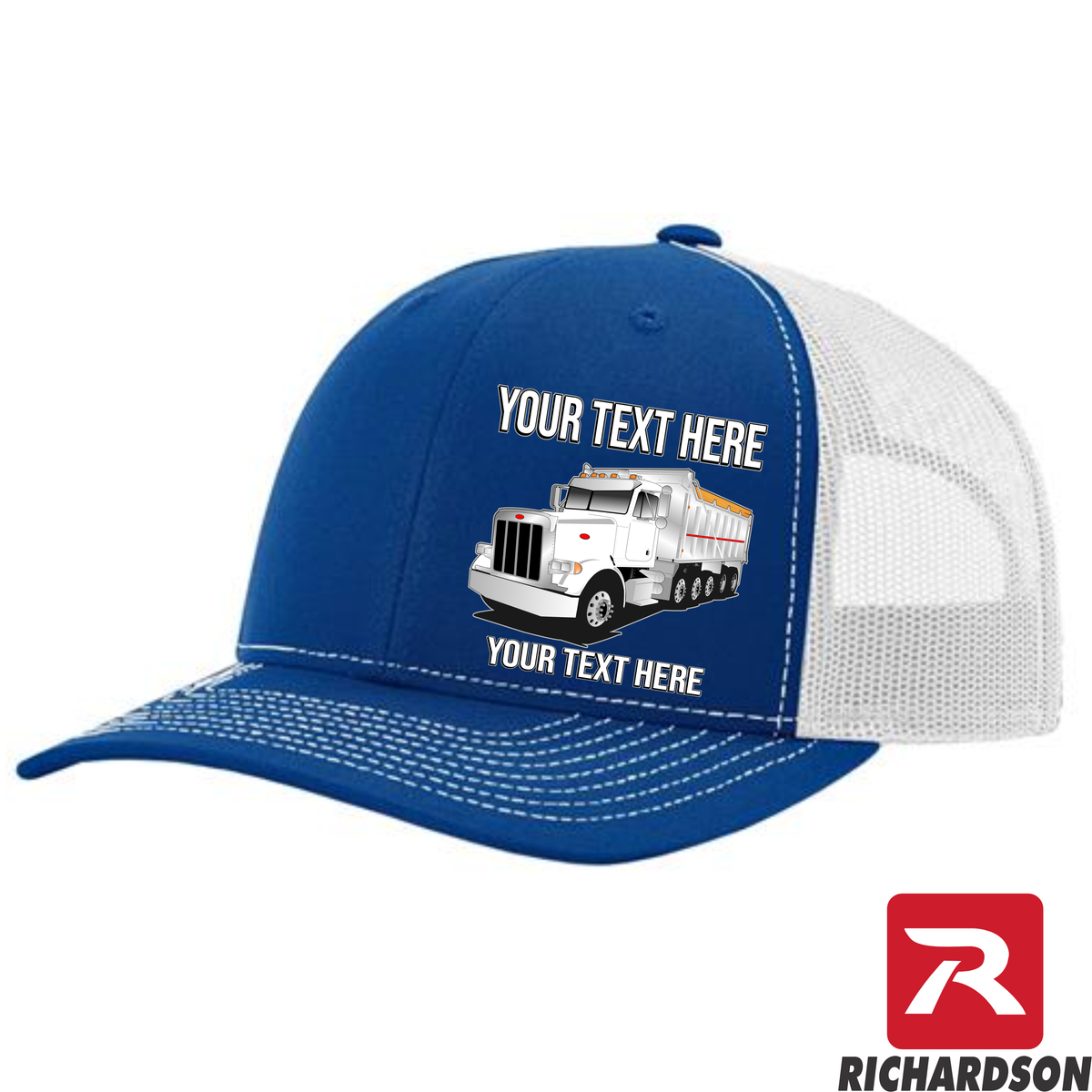 RICHARDSON 112 - Peterbilt Dump Truck 357 - Your Text Snapback Hats - Free Shipping