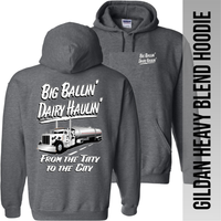 Big Ballin' Dairy Haulin' from the Titty to the City - Peterbilt - Hoodie