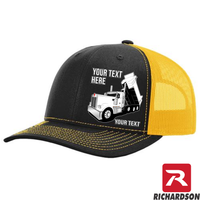 RICHARDSON 112 -Kenworth Dump Truck  - Your Text Snapback Hats - Free Shipping