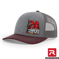 2A - AR-15 - My Gun Is Not a Threat Unless You Are - Richardson 112 Hat - Free Shipping
