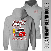 Shiftin' til the Casket Drops - Freightliner Cascadia - Hoodie