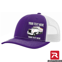 RICHARDSON 112 - Peterbilt Dump Truck 357 - Your Text Snapback Hats - Free Shipping