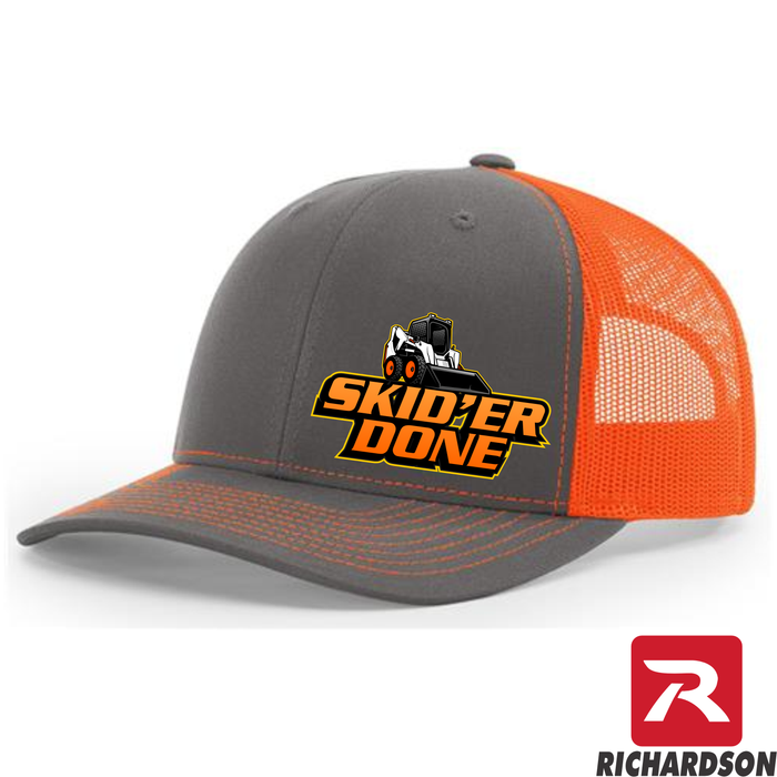 Skid'er Done -RICHARDSON 112 - Skid Steer - Snapback  Trucker Hat - Free Shipping