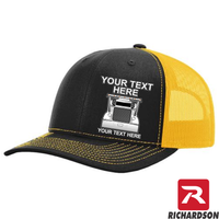 RICHARDSON 112 - Peterbilt Car Hauler  - Your Text Snapback Hats - Free Shipping