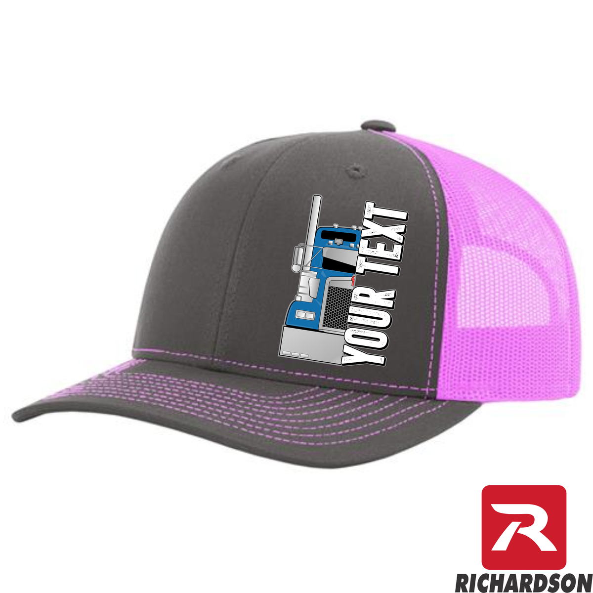 RICHARDSON 112 - Kenworth W900 Front End   - Your Text Snapback Hats - Free Shipping