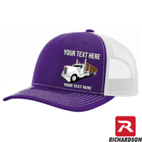 RICHARDSON 112 - Kenworth Log Hauler   - Your Text Snapback Hats