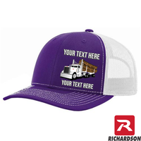 RICHARDSON 112 - Peterbilt Log Hauler   - Your Text Snapback Hats  - Free Shipping