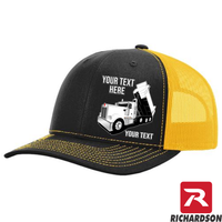 RICHARDSON 112 -Kenworth Dump Truck  - Your Text Snapback Hats - Free Shipping