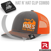 I Run Hoes For Money Hat & Clip Combo - Richardson 112 - Free Shipping