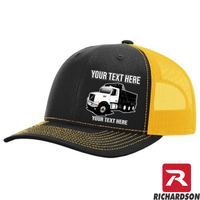 Volvo VHD Dump Truck -  Richardson 112 Trucker Hat - Your Text Here - Free Shipping