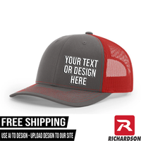 Your Text or Design Here - Richardson 112 6 Panel Hat - Free Shipping