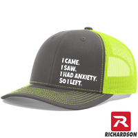 Anxiety Hat  - RICHARDSON 112 Hat  - Free Shipping