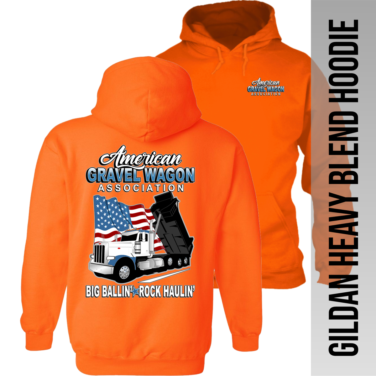 American Gravel Wagon Association - Peterbilt Dump Truck - Hoodie