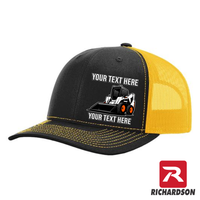 Skid Steer Wheels - Your Text Here - Richardson 112  Trucker Snapback Hats - Free Shipping
