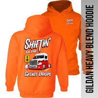 Shiftin' til the Casket Drops - Freightliner Cascadia - Hoodie