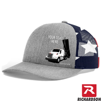 RICHARDSON 112 - Peterbilt 567 Trailer Up  - Your Text Snapback Hats - Free Shipping