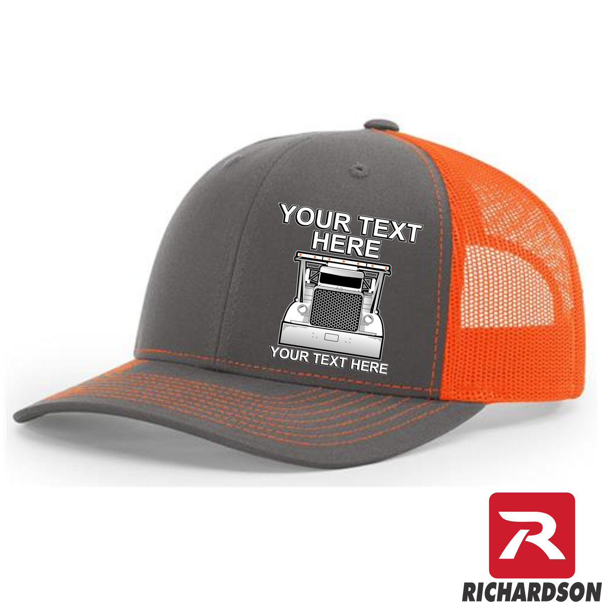 RICHARDSON 112 - Peterbilt Car Hauler  - Your Text Snapback Hats - Free Shipping