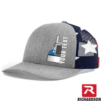RICHARDSON 112 - Peterbilt Front End  - Your Text Snapback Hats - Free Shipping