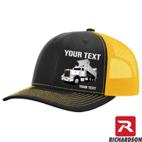 RICHARDSON 112 - Peterbilt Dump Truck 389 - Your Text Snapback Hats - Free Shipping